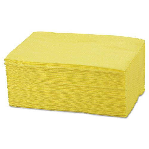 Masslinn Dust Cloths, 1-Ply, 24 x 40, Unscented, Yellow, 25/Bag, 10 Bags/Carton-(CHI0214)