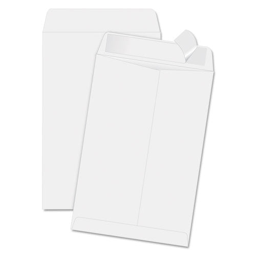 Redi-Strip Catalog Envelope, #1 3/4, Cheese Blade Flap, Redi-Strip Adhesive Closure, 6.5 x 9.5, White, 100/Box-(QUA44334)