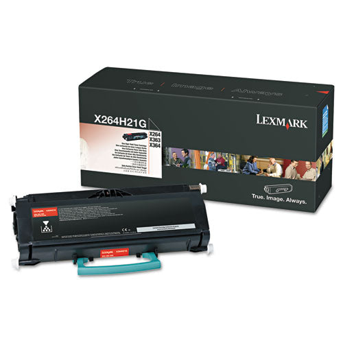 X264H21G High-Yield Toner, 9,000 Page-Yield, Black-(LEXX264H21G)