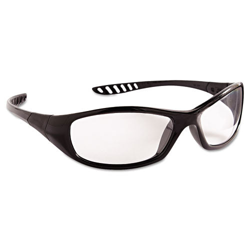 V40 HellRaiser Safety Glasses, Black Frame, Clear Anti-Fog Lens-(KCC28615)