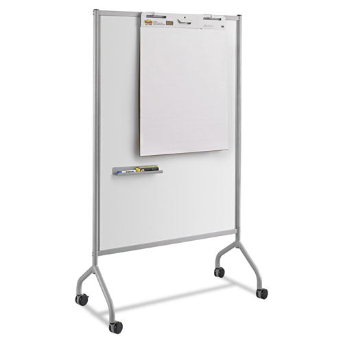 Impromptu Magnetic Whiteboard Collaboration Screen, 42w x 21.5d x 72h, Gray/White-(SAF8511GR)
