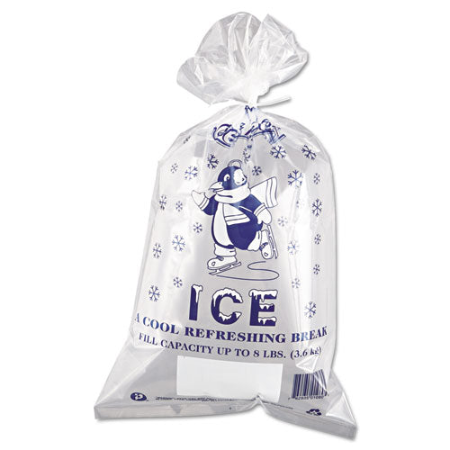 Ice Bags, 1.5 mil, 11" x 20", Clear, 1,000/Carton-(IBSIC1120)