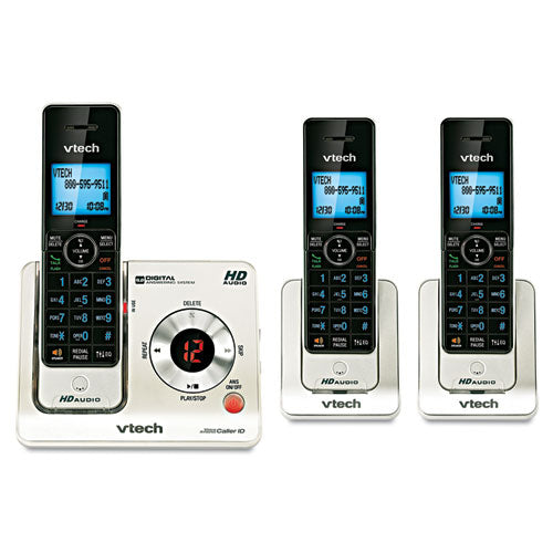 LS6425-3 DECT 6.0 Cordless Voice Announce Answering System-(VTELS64253)