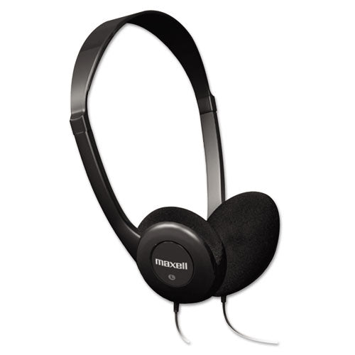 HP-100 Headphones, 4 ft Cord, Black-(MAX190319)