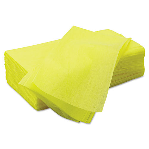 Masslinn Dust Cloths, 1-Ply, 24 x 24, Unscented, Yellow, 30/Bag, 5 Bags/Carton-(CHI8673)