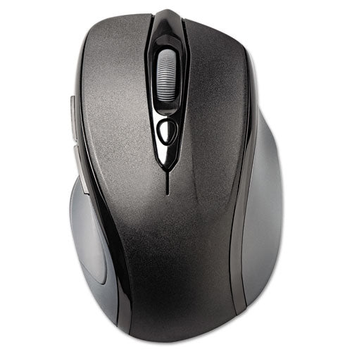 Pro Fit Mid-Size Wireless Mouse, 2.4 GHz Frequency/30 ft Wireless Range, Right Hand Use, Black-(KMW72405)