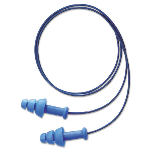 SmartFit Detectable Triple Flange Earplug, 25NRR, 100/Box-(HOWSDT30)