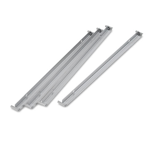 Two Row Hangrails for Alera 30" and 36" Wide Lateral Files, Aluminum, 4/Pack-(ALEHLF3036)