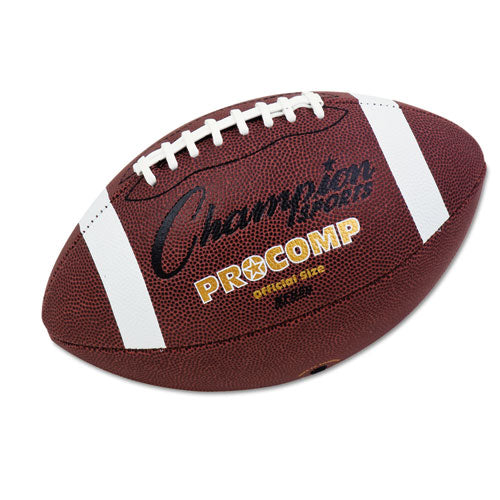 Pro Composite Football, Official Size, Brown-(CSICF100)