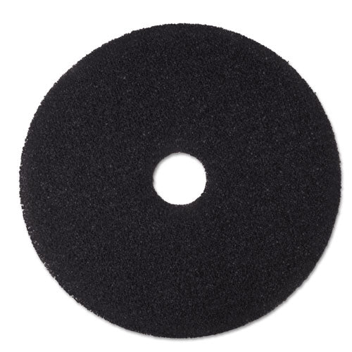 Low-Speed Stripper Floor Pad 7200, 16" Diameter, Black, 5/Carton-(MMM08378)