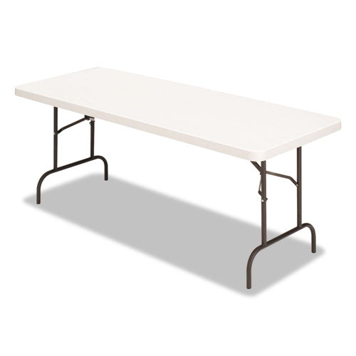 Banquet Folding Table, Rectangular, Radius Edge, 60w x 30d x 29h, Platinum/Charcoal-(ALE65602)