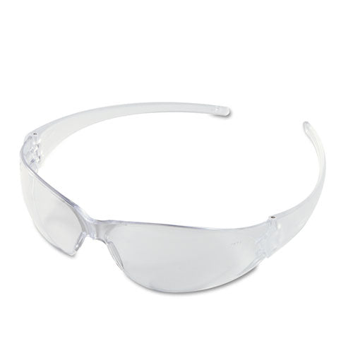 Checkmate Wraparound Safety Glasses, CLR Polycarbonate Frame, Coated Clear Lens-(CRWCK110)