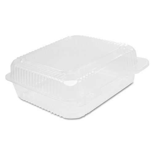 StayLock Clear Hinged Lid Containers, 7.8 x 8.3 x 3, Clear, Plastic, 125/Bag, 2 Bags/Carton-(DCCC51UT1)