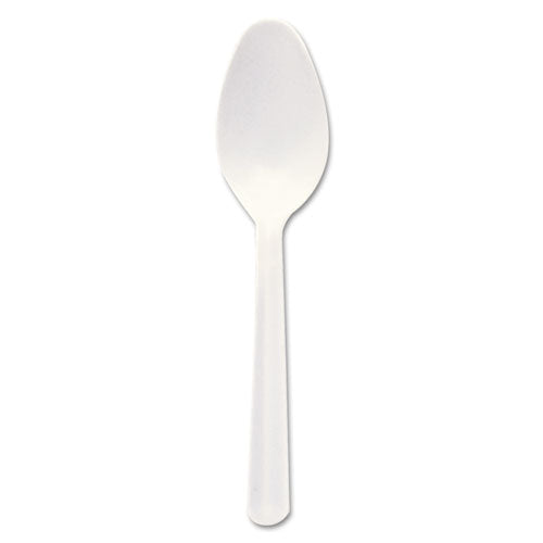 Bonus Polypropylene Cutlery, 5", Teaspoon, White-(DCCS5BW)