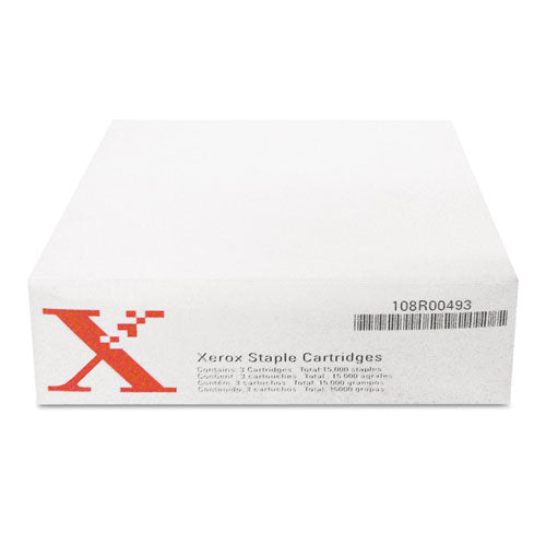 108R00493 Staple Cartridge, 5,000 Staples/Cartridge, 3 Cartridges/Pack-(XER108R00493)