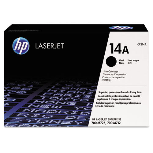 HP 14A, (CF214A) Black Original LaserJet Toner Cartridge-(HEWCF214A)