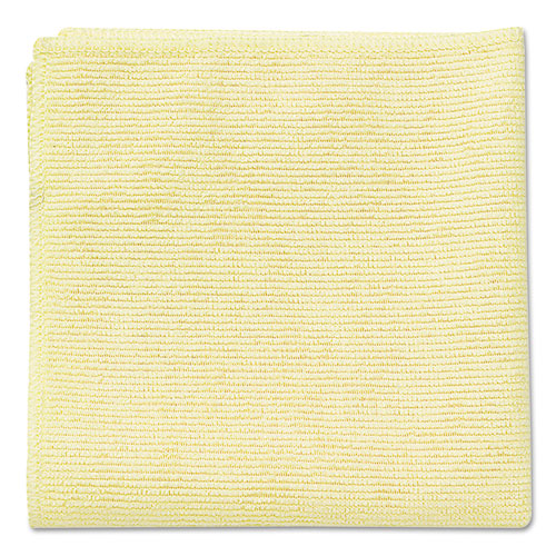 Microfiber Cleaning Cloths, 16 x 16, Yellow, 24/Pack-(RCP1820584)