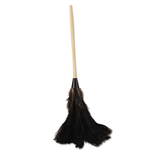 Professional Ostrich Feather Duster, 16" Handle-(BWK28BK)