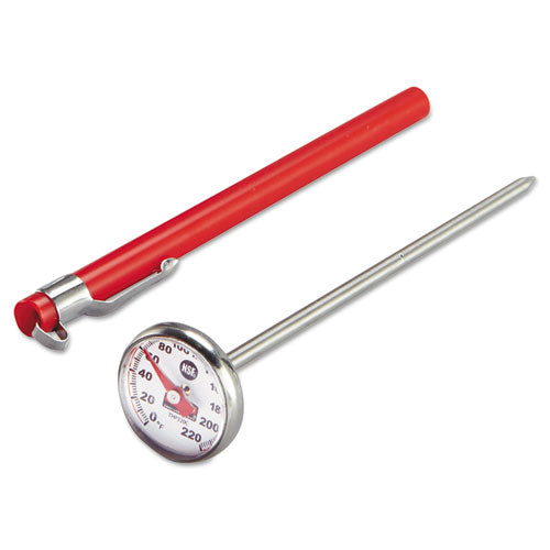 Industrial-Grade Analog Pocket Thermometer, 0F to 220F-(PELTHP220C)