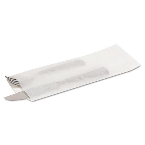 Silverware Bags, 2.25" x 10", White, 2,000/Carton-(BGC300039)