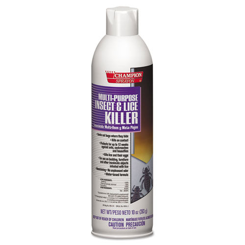 Champion Sprayon Multipurpose Insect and Lice Killer, 10 oz Aerosol Spray, 12/Carton-(CHP5106)