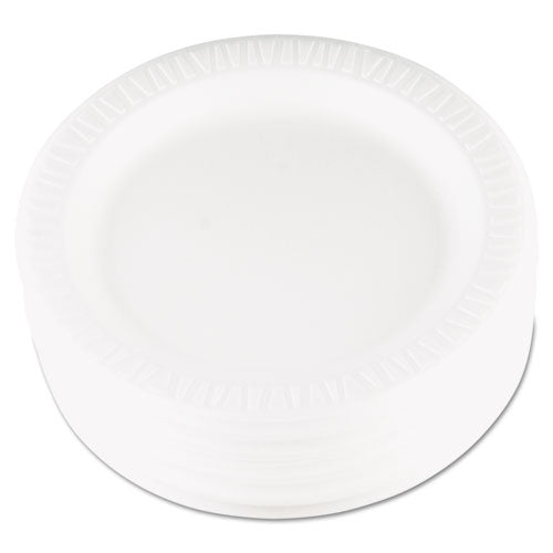 Quiet Classic Laminated Foam Dinnerware, Plate, 9" dia, White, 125/Pack, 4 Packs/Carton-(DCC9PWQR)