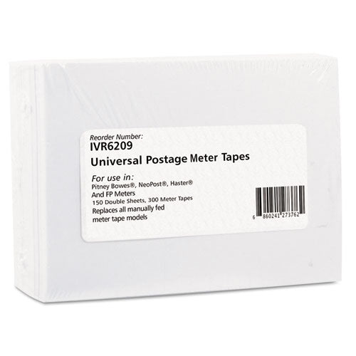 Postage Labels, 3.5 x 5.25, White, 2/Sheet, 150 Sheets/Box-(IVR6209)