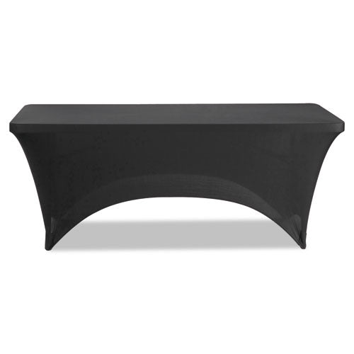 iGear Fabric Table Cover, Polyester/Spandex, 30" x 72", Black-(ICE16521)