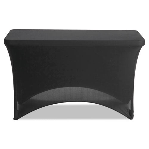 iGear Fabric Table Cover, Polyester/Spandex, 24" x 48", Black-(ICE16511)