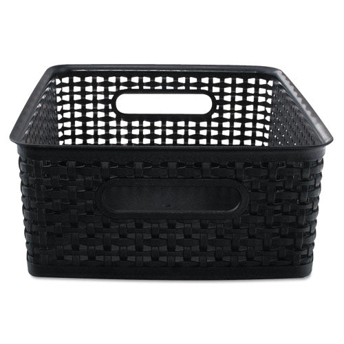 Weave Bins, 14.25 x 10.25 x 4.75, Black, 2/Pack-(AVT40327)