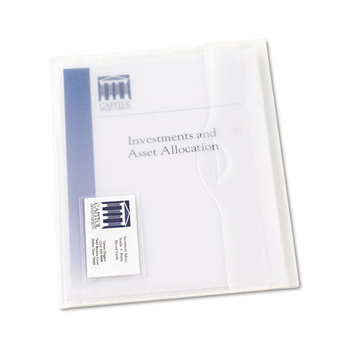 Translucent Document Wallets, Letter Size, Translucent Clear, 12/Box-(AVE72278)