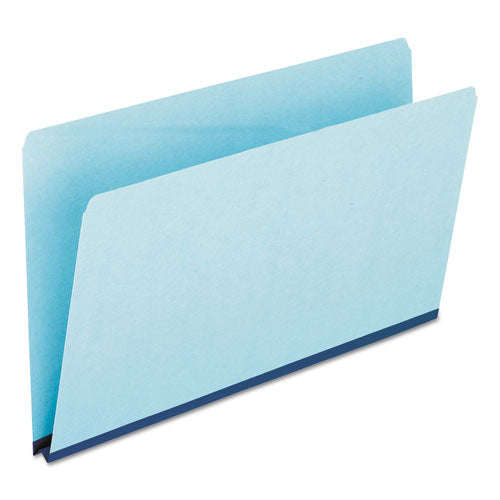 Pressboard Expanding File Folders, Straight Tabs, Legal Size, 1" Expansion, Blue, 25/Box-(PFX9300)