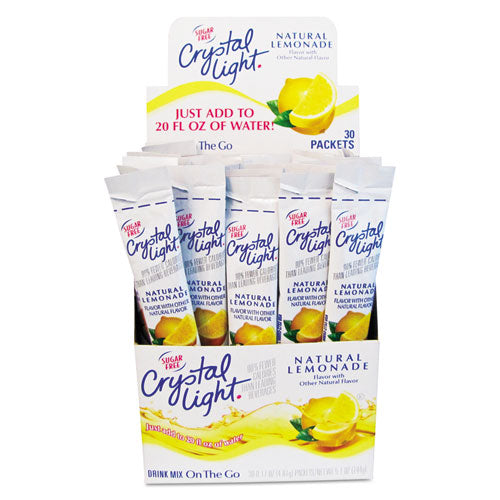 Flavored Drink Mix, Lemonade, 30 .17oz Packets/Box-(CRY79600)