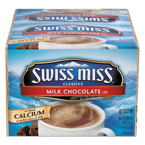 Hot Cocoa Mix, Regular, 0.73 oz. Packets,  50 Packets/Box-(SWM47491)