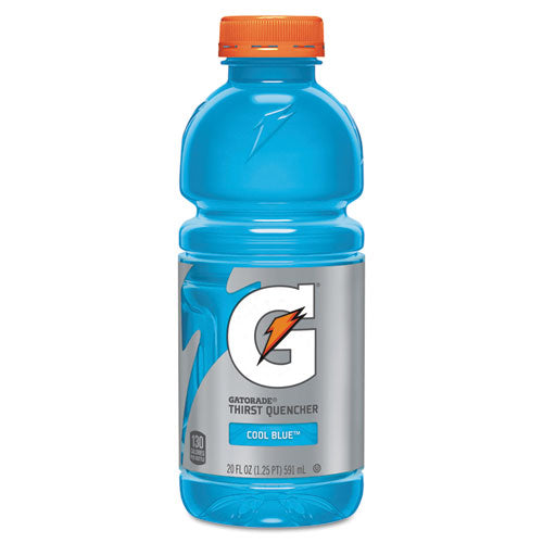 G-Series Perform 02 Thirst Quencher, Cool Blue, 20 oz Bottle, 24/Carton-(QKR24812)