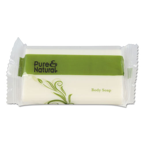 Body and Facial Soap, Fresh Scent, # 1 1/2 Flow Wrap Bar, 500/Carton-(PNN500150)