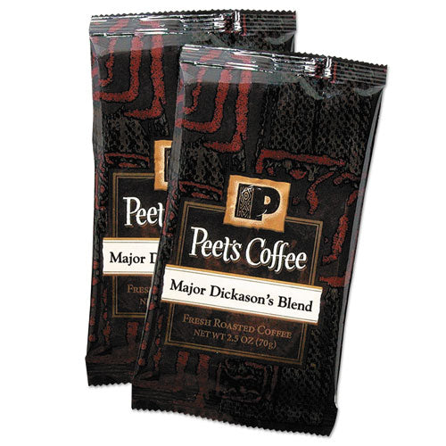 Coffee Portion Packs, Major Dickasons Blend, 2.5 oz Frack Pack, 18/Box-(PEE504916)