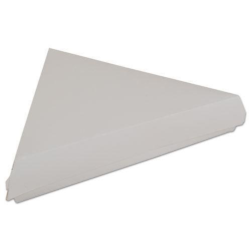 White Pizza Clamshells, 9.25 x 9 x 1.69, White, Paper, 400/Carton-(SCH0719)