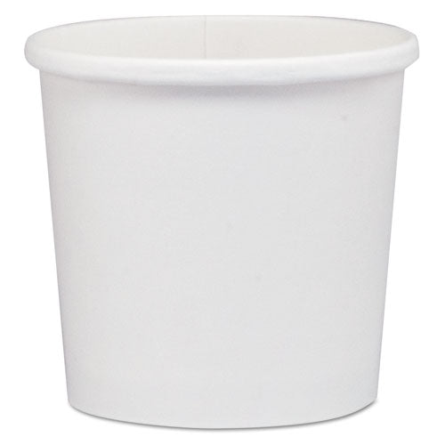 Flexstyle Double Poly Paper Containers, 12 oz, 3.6" Diameter, White, Paper, 25/Bag, 20 Bags/Carton-(SCCHS4125WH)