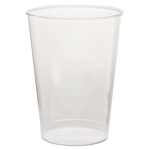 Comet Plastic Tumbler, 7 oz, Clear, Tall, 25/Pack, 20 Packs/Carton-(WNAT7T)