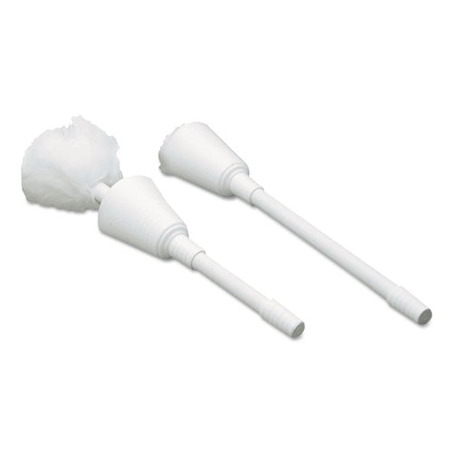 Cone Toilet Bowl Mop,13" Handle, 5.5" Mop Head, White-(IMP3600)