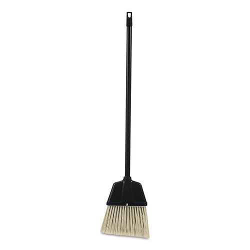 Lobby Dust Pan Broom, Plastic Bristles, 38" Handle, Natural/Black, 12/Carton-(IMP2601)