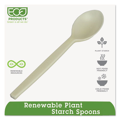 Plant Starch Spoon - 7", 50/Pack-(WNAEPS003PK)