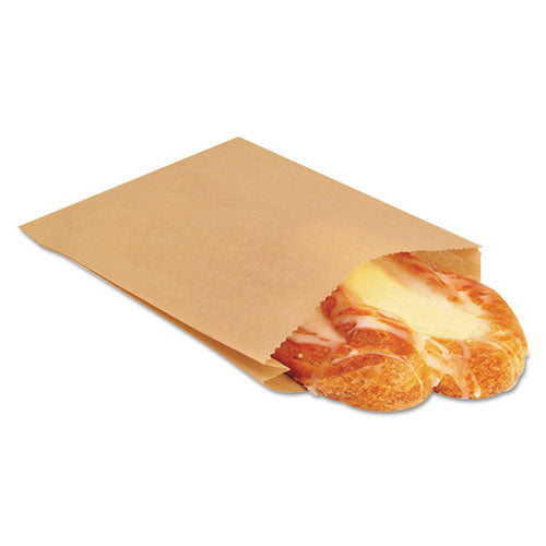 EcoCraft Grease-Resistant Sandwich Bags, 6.5" x 8", Natural, 2,000/Carton-(BGC300100)
