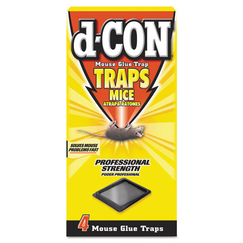 Mouse Glue Trap, Plastic, 4 Traps/Box, 12 Boxes/Carton-(RAC78642)
