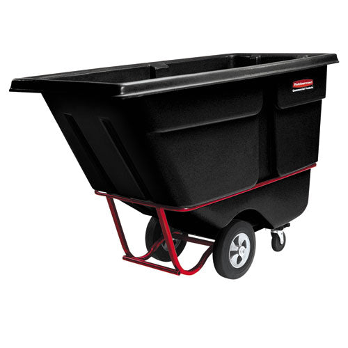 Rotomolded Tilt Truck, 202 gal, 1,250 lb Capacity, Plastic, Black-(RCP1315BLA)