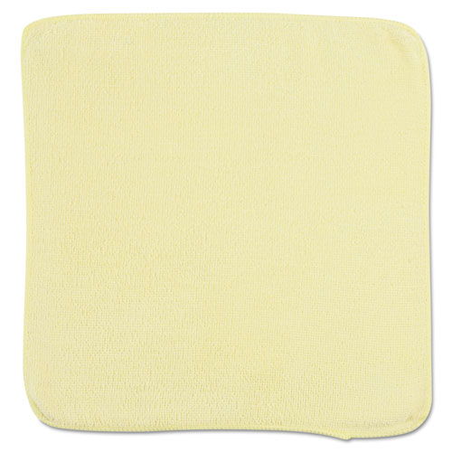 Microfiber Cleaning Cloths, 12 x 12, Yellow, 24/Pack-(RCP1820580)