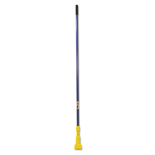 Gripper Fiberglass Mop Handle, 1" dia x 60", Blue/Yellow-(RCPH246BLU)