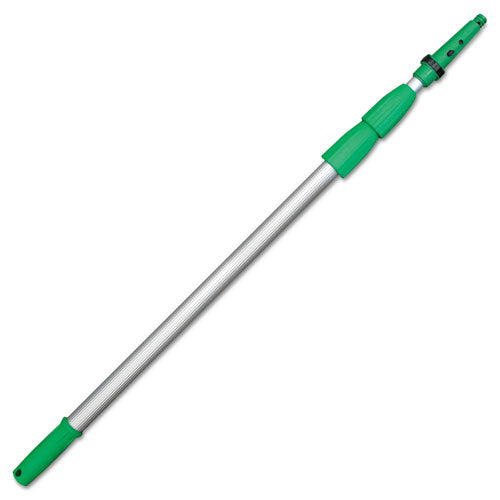 Opti-Loc Aluminum Extension Pole, 14 ft, Three Sections, Green/Silver-(UNGED450)