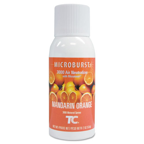 Microburst 3000 Refill, Mandarin Orange, 2 oz Aerosol Spray, 12/Carton-(RCP402408)